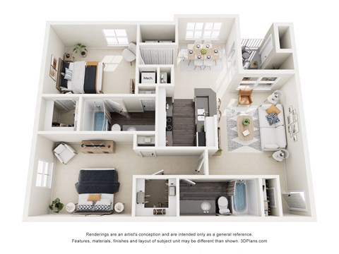 a floor plan of a house with a bedroom and a living room